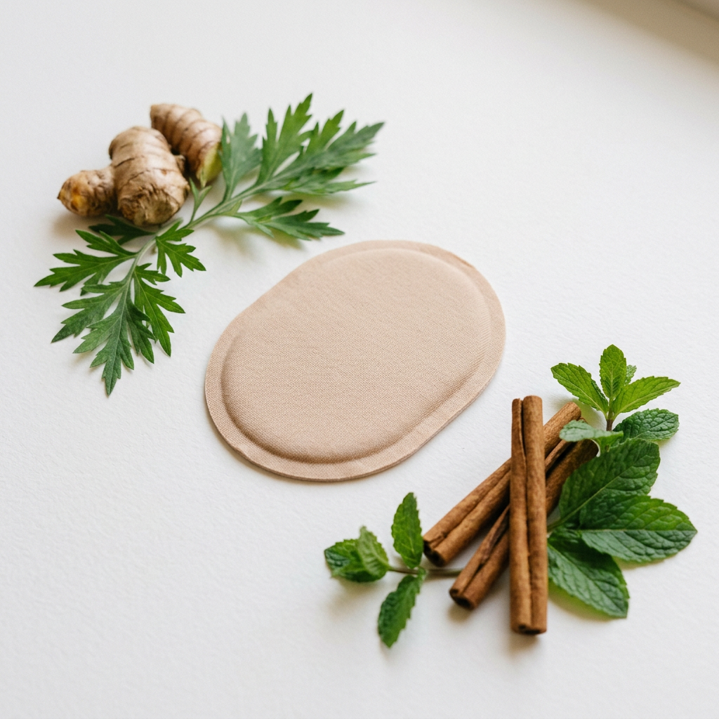 Patch menstruel chauffant aux herbes naturelles – soulagement crampes menstruelles
